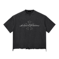 [ Jin Kazama ] Snow Wash Boxy ( Black )