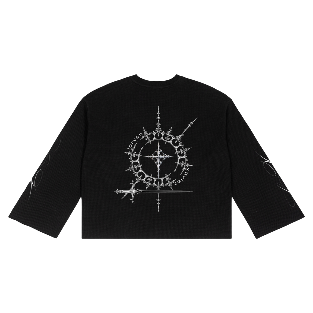 Waffle Raw Edge Long Sleeves ( Lorven Xavier's Edition )